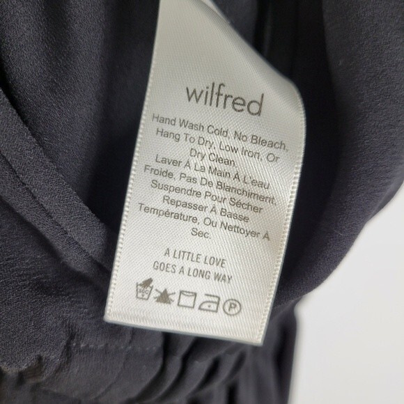 Wilfred Fleurette Ruffle Cap Sleeve Cropped Wide Leg Jumpsuit XXS - Picture 13 of 14